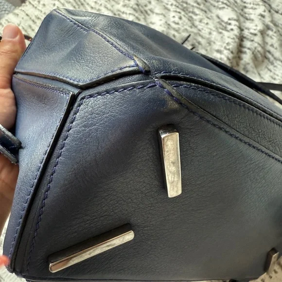 Loewe Small Puzzle Bag in Marine Blue - Picture 5 of 11